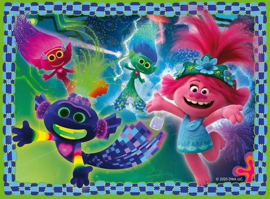 Ravensburger Trolls 2 World Tour 4in1box Puzzel - 12+16+20+24 Stukjes - Kinderpuzzel 5 Ravensburger Trolls 2 World Tour 4in1box Puzzel - 12+16+20+24 Stukjes - Kinderpuzzel - Afbeelding 3