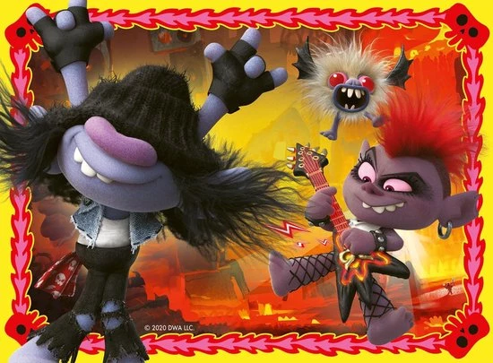 Ravensburger Trolls 2 World Tour 4in1box Puzzel - 12+16+20+24 Stukjes - Kinderpuzzel 6 Ravensburger Trolls 2 World Tour 4in1box Puzzel - 12+16+20+24 Stukjes - Kinderpuzzel - Afbeelding 4