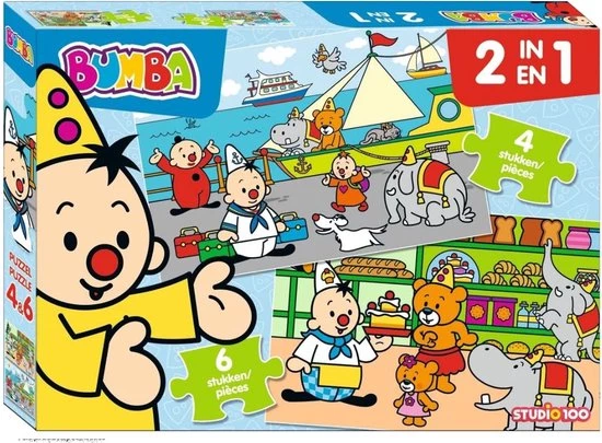 Studio 100 Bumba : 2 In 1 Puzzle (4 & 6 Pcs) 3 Studio 100 Bumba : 2 In 1 Puzzle (4 & 6 Pcs)