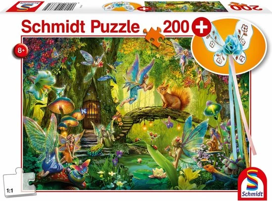 Schmidt Puzzle Schmidt Puzzel Feeen In Het Bos, 200 Stukjes - Puzzel 3 Schmidt Puzzle Schmidt Puzzel Feeen In Het Bos, 200 Stukjes - Puzzel