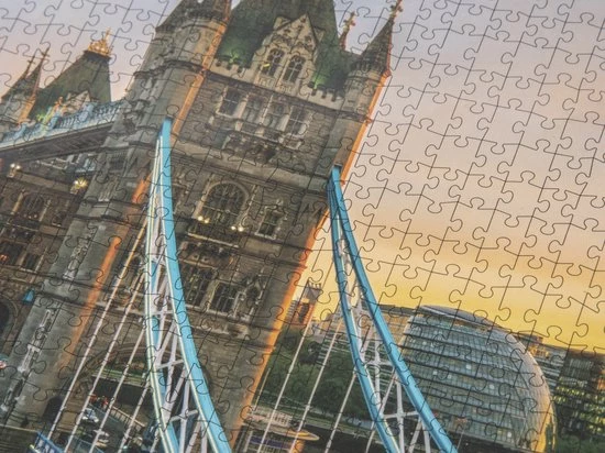 Grafix Puzzel 1000 Stukjes Volwassenen | Thema London | Afmeting 50 X 70 CM | Legpuzzel | Tower Bridge 4 Grafix Puzzel 1000 Stukjes Volwassenen | Thema London | Afmeting 50 X 70 CM | Legpuzzel | Tower Bridge - Afbeelding 2