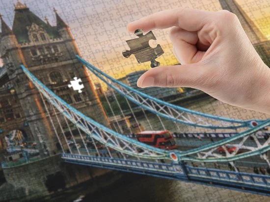 Grafix Puzzel 1000 Stukjes Volwassenen | Thema London | Afmeting 50 X 70 CM | Legpuzzel | Tower Bridge 5 Grafix Puzzel 1000 Stukjes Volwassenen | Thema London | Afmeting 50 X 70 CM | Legpuzzel | Tower Bridge - Afbeelding 3