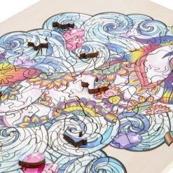 Grafix Houten Puzzel Unicorn | Unieke Puzzelstukjes In Vorm Van Fantasie Thema | 130 Puzzelstukjes | Puzzel Voor Kinderen En Volwassenen | Formaat 30 X 22.5 CM | Cadeau Voor Jong En Oud -Puzzels Verkoop 550x412 5