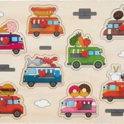 Engelhart Vormenpuzzel Foodtruck Junior 22,5 X 30 Cm Hout 9-delig