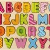 Merkloos Puzzel - Alfabet Puzzel - Hout - Leren Spelen Met Letters. Puzzel Hout - Vanaf 24 Maanden - Playing Kids