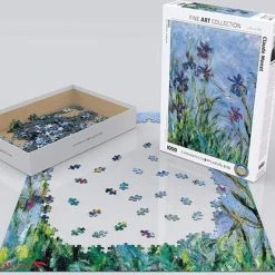 Eurographics Puzzel Irises (Detail) - Claude Monet 1000 Stukjes -Puzzels Verkoop 550x416