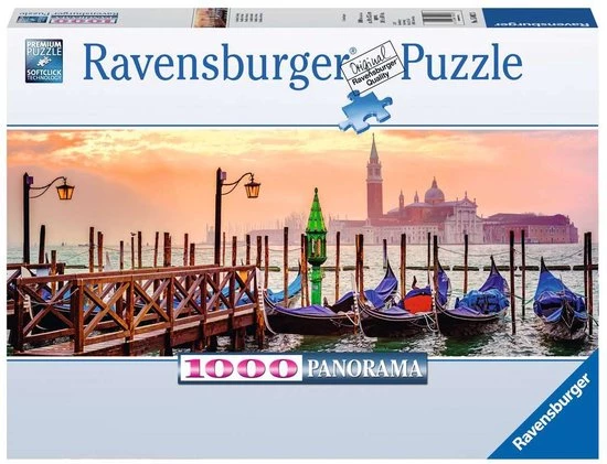 Ravensburger Puzzel Gondels In Venetië Panorama - Legpuzzel - 1000 Stukjes 3 Ravensburger Puzzel Gondels In Venetië Panorama - Legpuzzel - 1000 Stukjes