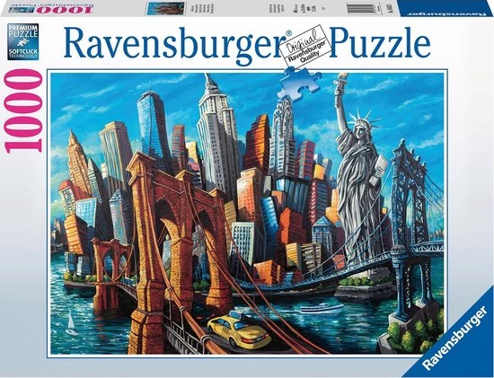 Ravensburger Puzzel Welkom In New York - Legpuzzel - 1000 Stukjes 3 Ravensburger Puzzel Welkom In New York - Legpuzzel - 1000 Stukjes