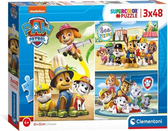 Clementoni Paw Patrol Puzzel 3x48st 4 Clementoni Paw Patrol Puzzel 3x48st - Afbeelding 2