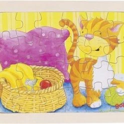 Goki Houten Puzzels Dieren, Set Van 6 -Puzzels Verkoop 550x429 2