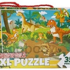 Merkloos Vloerpuzzel XL Jungle - Puzzel 35 Stuks - 62x46 Cm - Vanaf 4 Jaar