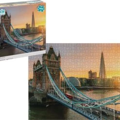 Puzzels Verkoop 35 Grafix Puzzel 1000 Stukjes Volwassenen | Thema London | Afmeting 50 X 70 CM | Legpuzzel | Tower Bridge