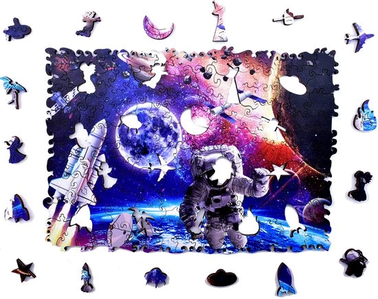 Jigsaw Legpuzzel Mystery Space A4 | Houten Puzzel | 150 Stukjes | Legpuzzel In Meer Dan 50 Verschillende Modellen 4 Jigsaw Legpuzzel Mystery Space A4 | Houten Puzzel | 150 Stukjes | Legpuzzel In Meer Dan 50 Verschillende Modellen - Afbeelding 2
