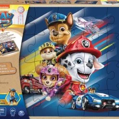 PAW Patrol De Film - Puzzel - 3 Houten Puzzels - In Houten Kist