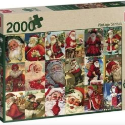 Jumbo Premium Collection Puzzel Vintage Santa's - Legpuzzel - 2000 Stukjes