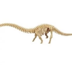 De Bouwplaats Bouwpakket 3D Puzzel Diplodocus Dino Dinosaurus Van Hout
