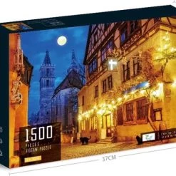 Happy Puzzle Jigsaw Legpuzzel ‘Oranje Nacht’ - Puzzel 1500 Stukjes Volwassenen Legpuzzels - Met Extra Voorbeeldposter - 80*60 Cm -Puzzels Verkoop 550x441 3