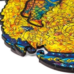 UNIDRAGON Houten Puzzel Dier - Beschermende Draak - 330 Stukjes - King Size 27x44 Cm -Puzzels Verkoop 550x448