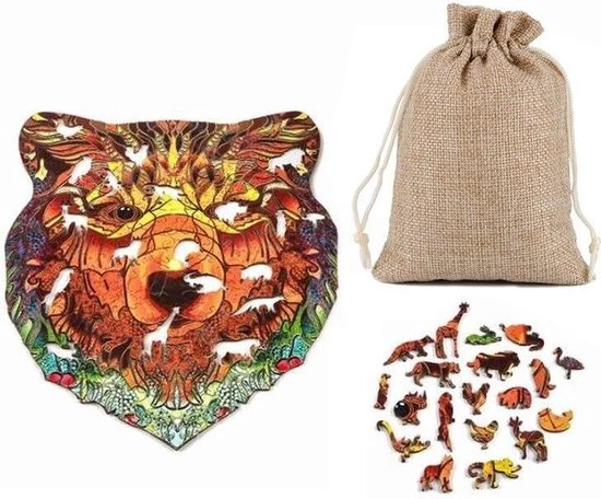 Industor® - Houten Beer Jigsaw Puzzle A3 - Dierenfiguur Puzzels - Houten Wolf Dieren Puzzel - Educatieve Puzzel In Verschillende Kleuren - Ontspanning & Relaxen - Volwassenen En Kinderen - Unieke Vorm En Creatief 15 Industor® - Houten Beer Jigsaw Puzzle A3 - Dierenfiguur Puzzels - Houten Wolf Dieren Puzzel - Educatieve Puzzel In Verschillende Kleuren - Ontspanning & Relaxen - Volwassenen En Kinderen - Unieke Vorm En Creatief - Afbeelding 13