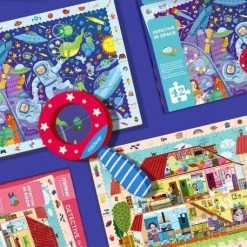 MiDeer Zoekpuzzel Met Vergrootglas - Detective In De Kamer - Extra Grote En Dikke 42 Puzzelstukjes - Vergrootglas - Puzzel In Een Mooie Geschenkdoos - Kinderpuzzel - Educatief Speelgoed Voor Kinderen - Puzzel Voor Peuter Vanaf 3 Jaar