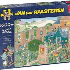 Jumbo Jan Van Haasteren - 3 Stuks - De Bibliotheek 1000 Stukjes & De Kunstmarkt 1000 Stukjes & Rondje Texel 1000 Stukjes -Puzzels Verkoop 550x459 1