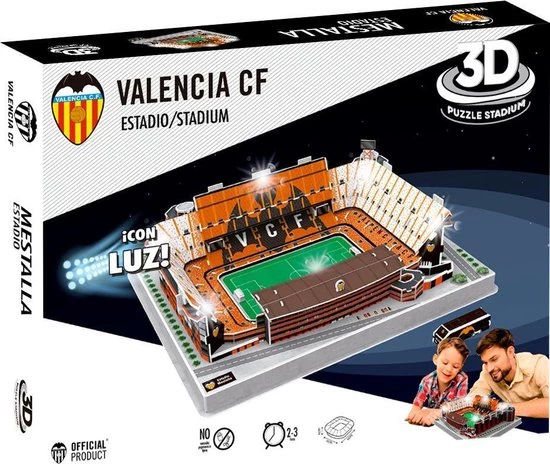 Non-License LED Puzzel Valencia Mestalla: 87 Stukjes 3 Non-License LED Puzzel Valencia Mestalla: 87 Stukjes