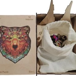 Industor® - Houten Beer Jigsaw Puzzle A3 - Dierenfiguur Puzzels - Houten Wolf Dieren Puzzel - Educatieve Puzzel In Verschillende Kleuren - Ontspanning & Relaxen - Volwassenen En Kinderen - Unieke Vorm En Creatief 25 Industor® - Houten Beer Jigsaw Puzzle A3 - Dierenfiguur Puzzels - Houten Wolf Dieren Puzzel - Educatieve Puzzel In Verschillende Kleuren - Ontspanning & Relaxen - Volwassenen En Kinderen - Unieke Vorm En Creatief -Puzzels Verkoop 550x466 5