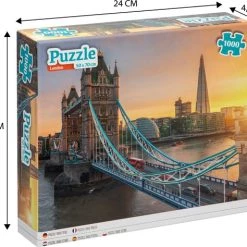 Grafix Puzzel 1000 Stukjes Volwassenen | Thema London | Afmeting 50 X 70 CM | Legpuzzel | Tower Bridge 13 Grafix Puzzel 1000 Stukjes Volwassenen | Thema London | Afmeting 50 X 70 CM | Legpuzzel | Tower Bridge -Puzzels Verkoop 550x474