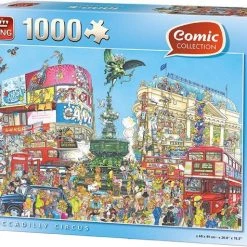 King - Legpuzzel - Volwassenen - Picadilly Circus - 1000 Stukjes - Puzzelen - Londen