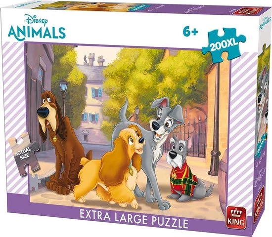 King Legpuzzel Lady En De Vagebond 250 Stukjes 3 King Legpuzzel Lady En De Vagebond 250 Stukjes