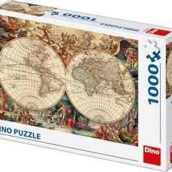 Dino Toys Dino Puzzel Historische Wereldkaart 1000 Stukjes -Puzzels Verkoop 550x488