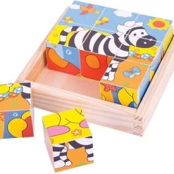 Bigjigs Houten Blokpuzzel Safari