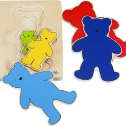 Goki Vormenpuzzel Beer Junior Hout 5 Stukjes