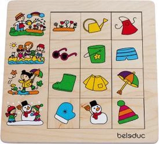 Beleduc Puzzel Seizoenen 12 Stukjes 25 Cm 9 Beleduc Puzzel Seizoenen 12 Stukjes 25 Cm - Afbeelding 7