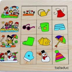 Beleduc Puzzel Seizoenen 12 Stukjes 25 Cm