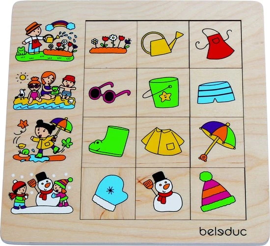 Beleduc Puzzel Seizoenen 12 Stukjes 25 Cm 3 Beleduc Puzzel Seizoenen 12 Stukjes 25 Cm