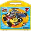 Clementoni - Puzzelblokken - Mickey And The Roadster Racers - 12 Blokken - Disney