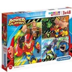 Clementoni Puzzel - 3 X 48 Stuks - Power Players
