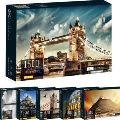 Happy Puzzle Legpuzzel ‘Brug Van London’ Puzzel 1500 Stukjes Volwassenen Jigsaw - Met Extra Voorbeeldposter - 80*60 Cm -Puzzels Verkoop 550x528 1