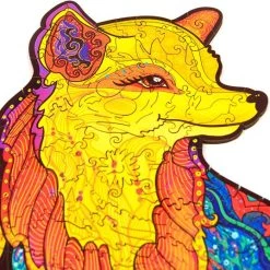 UNIDRAGON Houten Puzzel Dier - Verleidelijke Vos - 195 Stukjes - Medium 25x33 Cm -Puzzels Verkoop 550x537 3