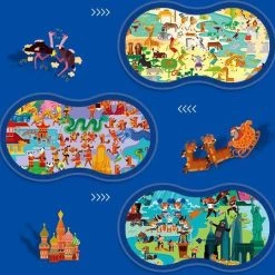 MiDeer - Wereldreizen En Menselijke Geografie: Klassiek Europa - 180 Puzzelstukjes - Puzzel In Mooie Koffer - Kinderpuzzel - Educatief Speelgoed Voor Kinderen - Puzzel Voor Kinderen Vanaf 5 Jaar -Puzzels Verkoop 550x540