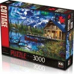 KS Games Moonlit Lake House Puzzel 3000 Stukjes