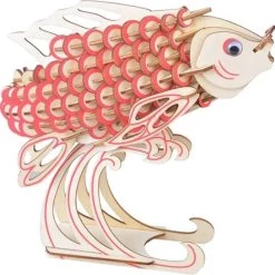 Carp XG-GO29H 3D Puzzel Karper | Vis | Bouwpakket | Hout | 156 Stuks | 21 CM