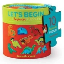 Crocodile Creek Laten We Beginnen Puzzel Dinosaurussen - 10 Puzzels A 2 Stuks