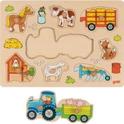 Goki Noppenpuzzel Traktor 1+ -Puzzels Verkoop 550x546 1