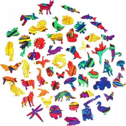 UNIDRAGON Houten Puzzel Dier - Verleidelijke Vos - 700 Stukjes - Royal Size 45x59 Cm -Puzzels Verkoop 550x547 1