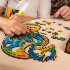 UNIDRAGON Houten Puzzel Dier - Beschermende Draak - 330 Stukjes - King Size 27x44 Cm -Puzzels Verkoop 550x550 35