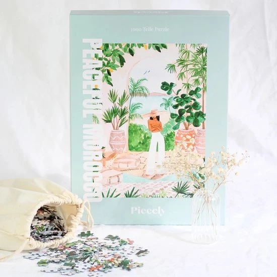 Piecely - Peaceful Morocco Puzzle - Vredig Marokko Puzzel - 1000 Stukjes Volwassenen 7 Piecely - Peaceful Morocco Puzzle - Vredig Marokko Puzzel - 1000 Stukjes Volwassenen - Afbeelding 5