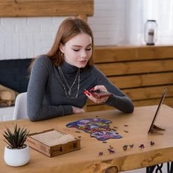 UNIDRAGON Houten Puzzel Dier - Uitstralende Wasbeer - 281 Stukjes - King Size 30x40 Cm -Puzzels Verkoop 550x550 58