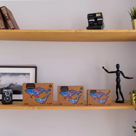 UNIDRAGON Houten Puzzel Dier - Melkachtige Walvissen - 700 Stukjes - Royal Size 52x82 Cm 5 UNIDRAGON Houten Puzzel Dier - Melkachtige Walvissen - 700 Stukjes - Royal Size 52x82 Cm - Afbeelding 3